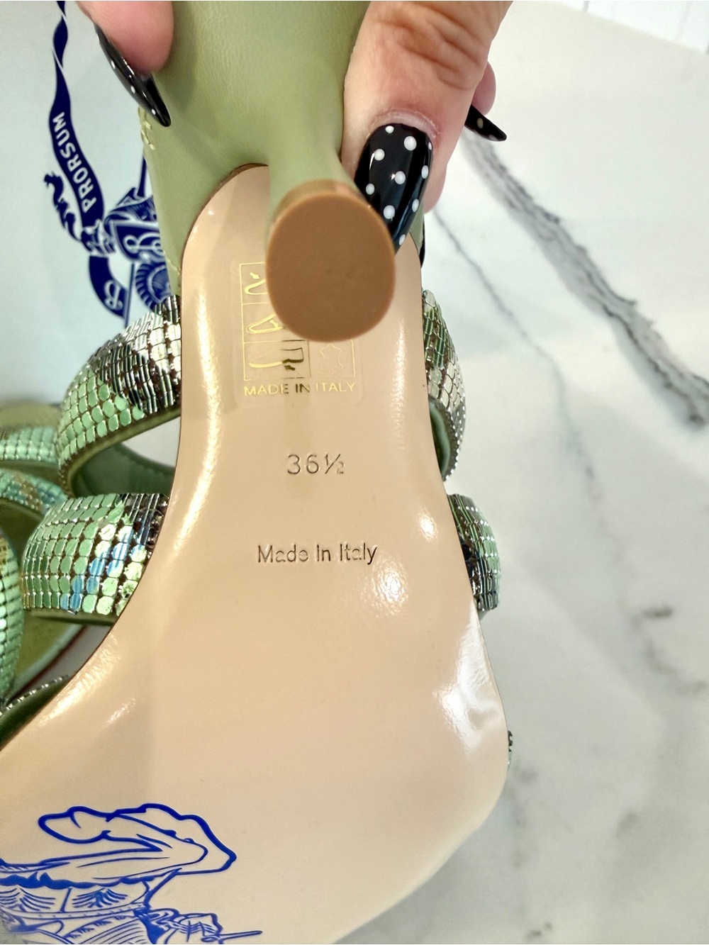 Burberry Check Mesh Mews Strap Sandals - Picture 7 of 9